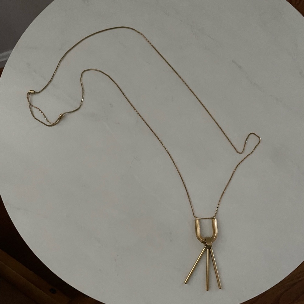 Madewell Gold/Brass Long Necklace